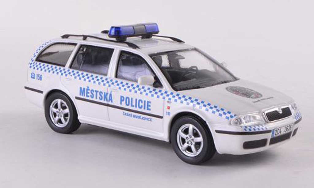 Skoda Octavia Combi 1/43 Abrex Combi Tour Mestska Policie Ceske Budejovice Polizei diecast model cars