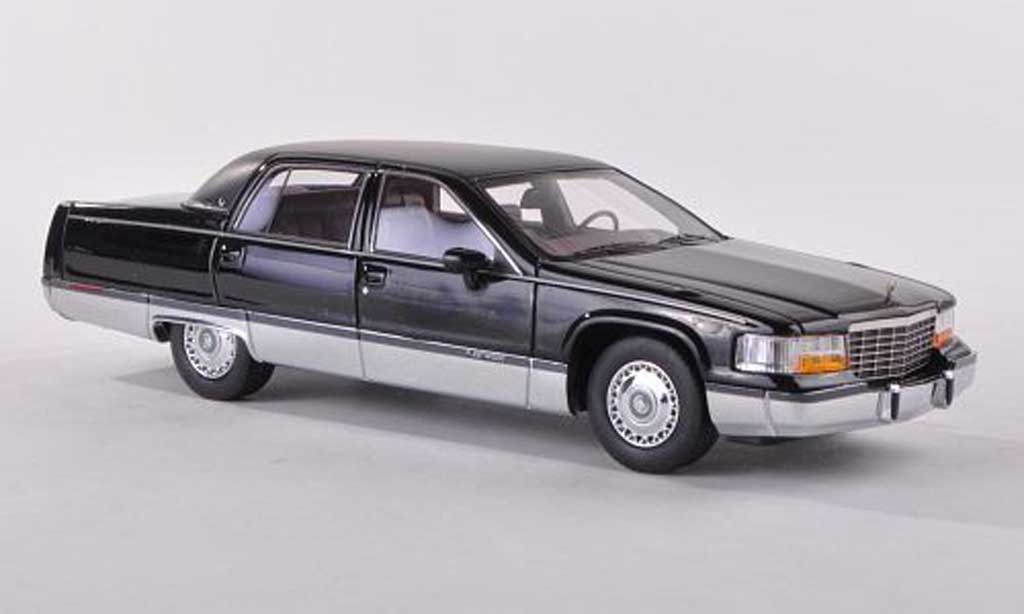 Cadillac Fleetwood Brougham 1/43 American Excellence Brougham noire/lumineuses-noire limitee edition 300 piece 1994 miniature