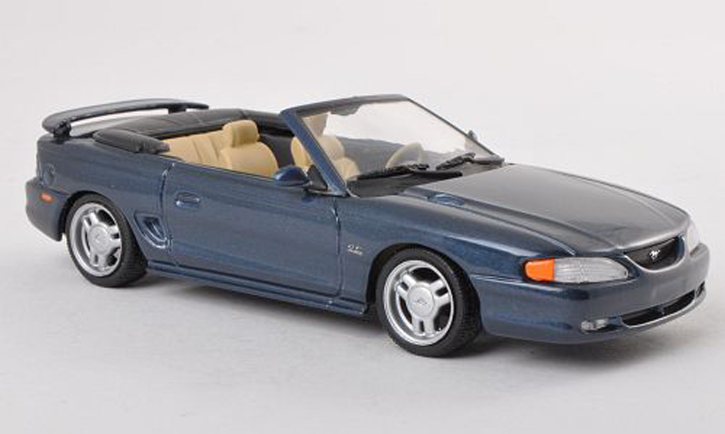 Ford Mustang 1994 1/43 Minichamps 1994 cabriolet bleu miniature