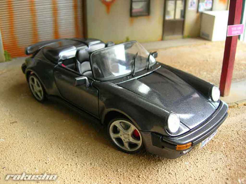 Porsche 911 Speedster Miniature 1989 Grise Maisto 1/18 - Voiture ...