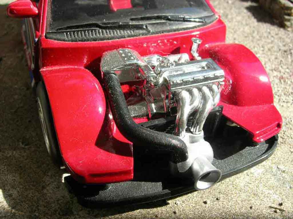 Honda CRX 1/18 Hot Wheels drag race rouge