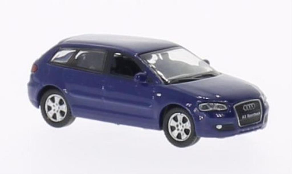Audi A3 1/87 Welly Sportback bleu miniature
