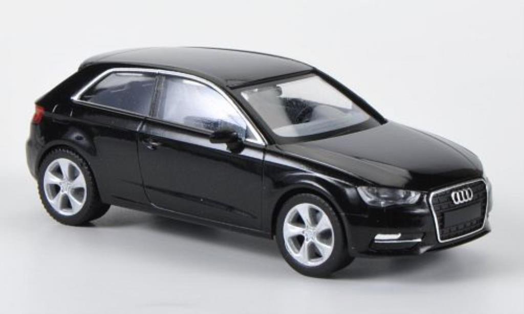 Audi A3 1/87 Herpa (Typ 8V) noire miniature