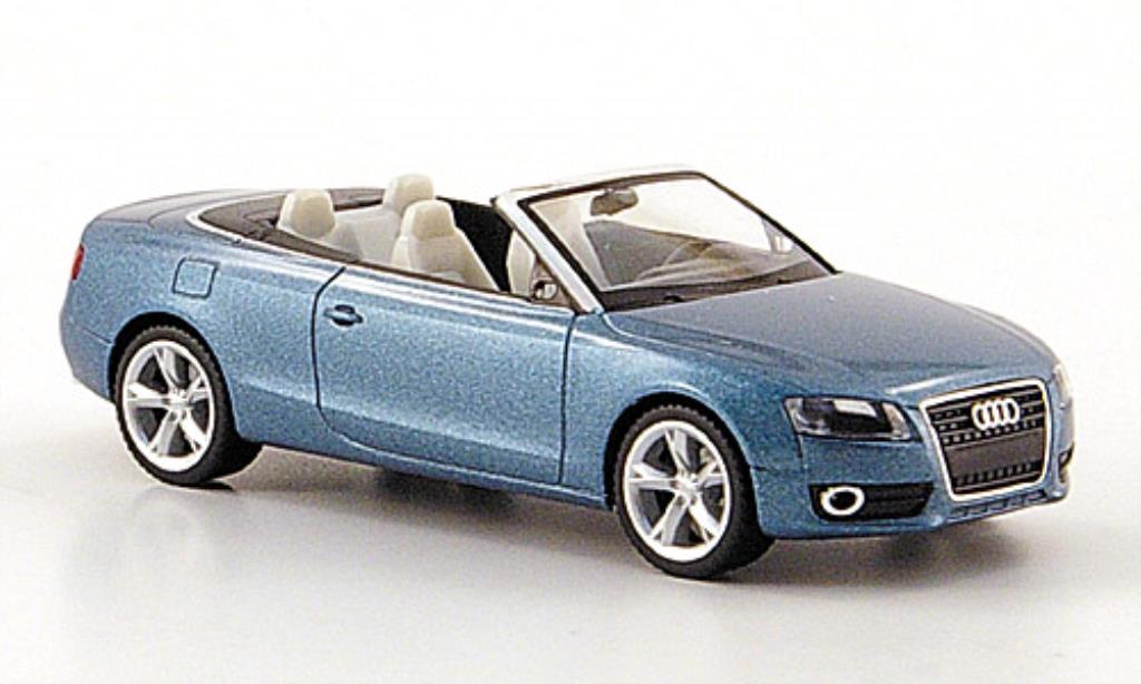 Audi A5 1/87 Herpa Cabriolet bleu 2009 miniature
