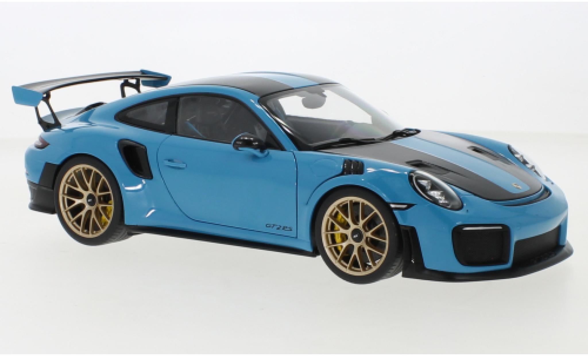 Miniature Porsche Gt Rs Autoart Bleue Voiture Miniature Com