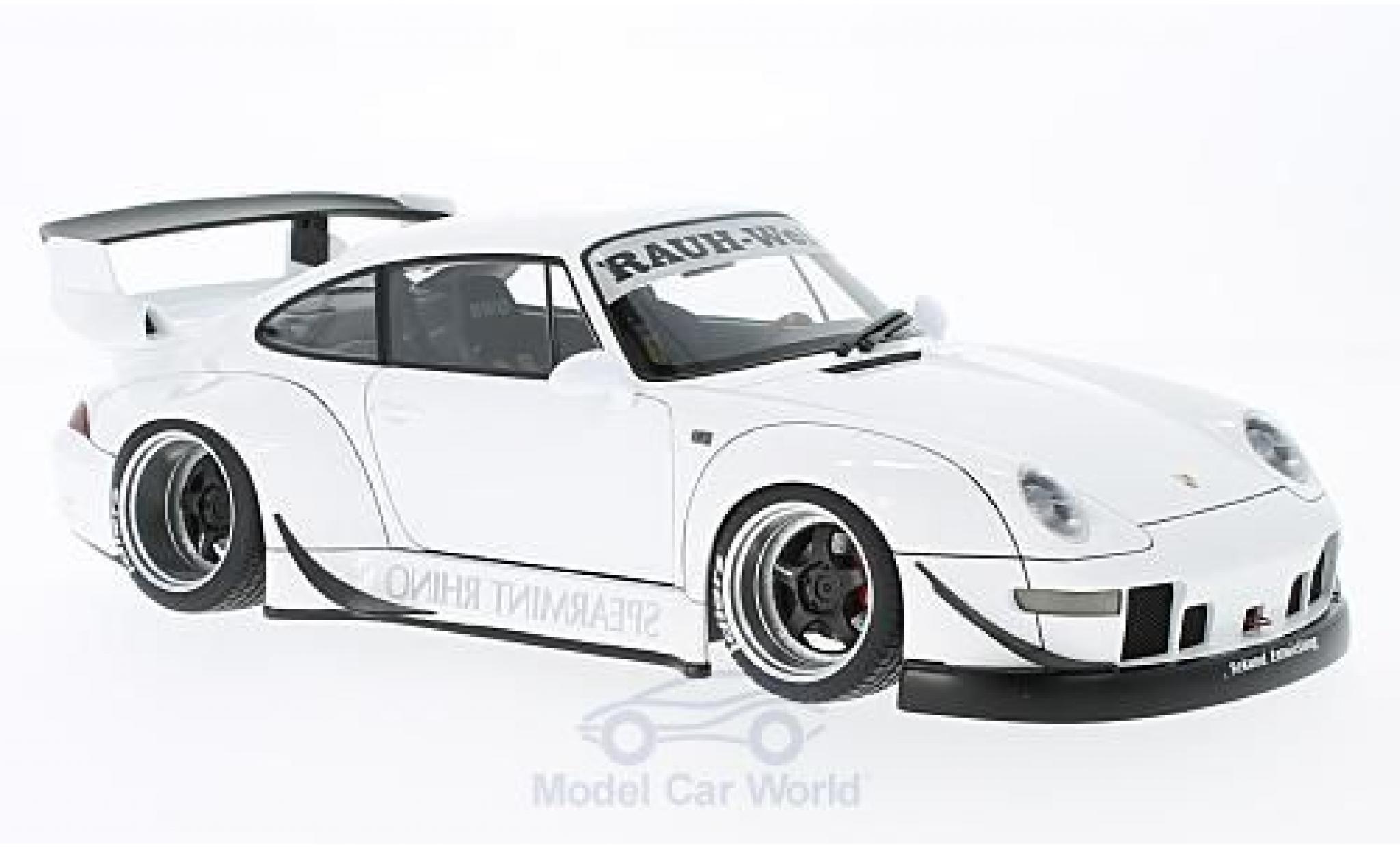 Porsche 993 RWB 1/18 AUTOart 911 () RWB blanche Rauh Welt ohne Vitrine