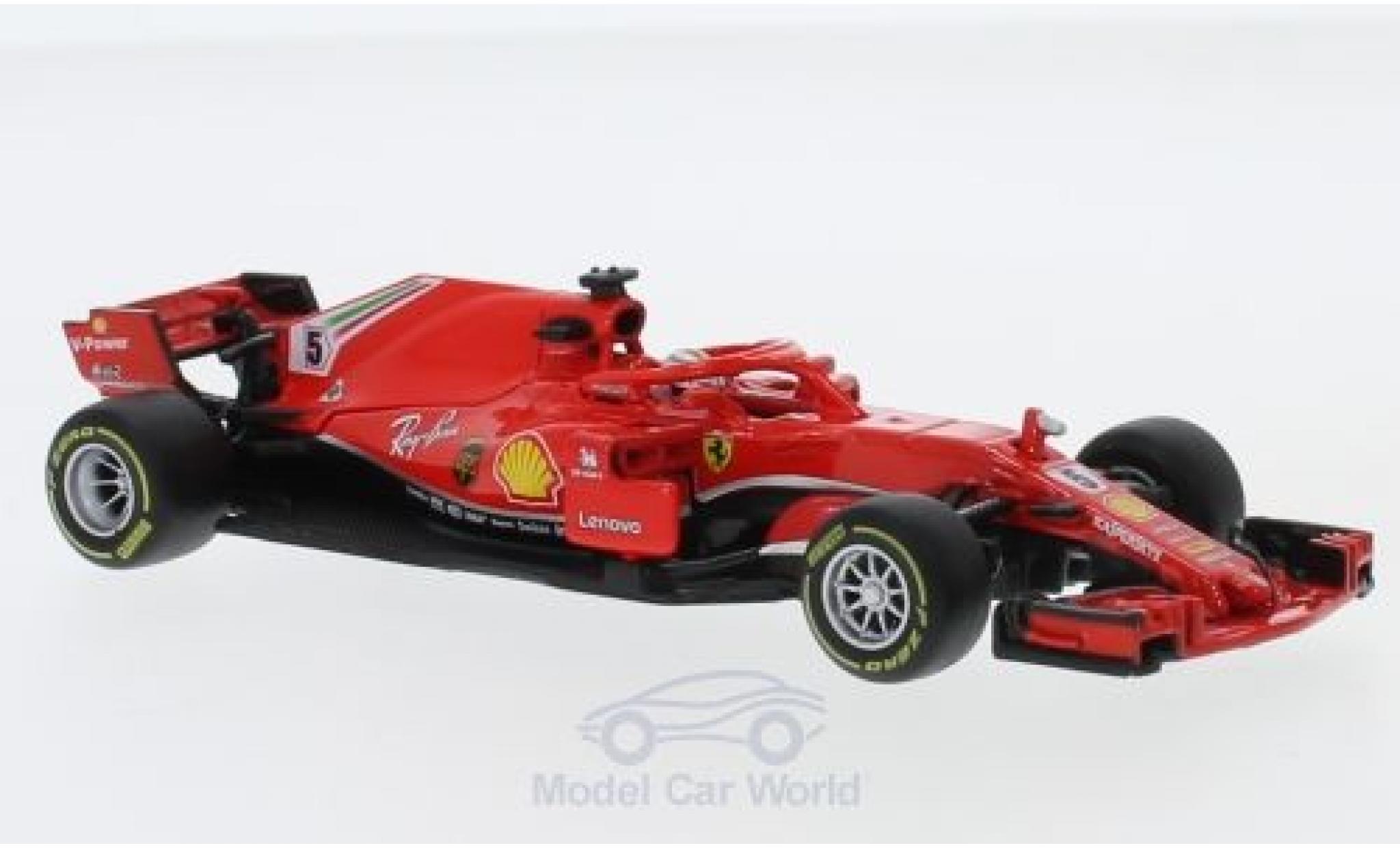 Ferrari F1 1/43 Bburago No.5 Formel 1 2018 S.Vettel