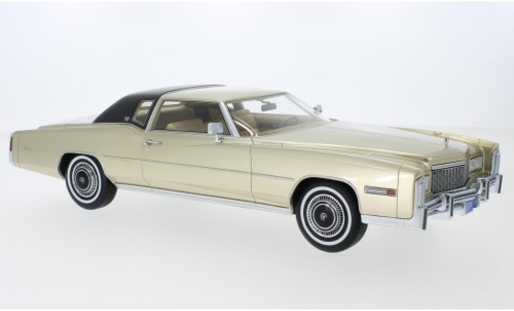 Cadillac Eldorado 1/18 BoS Models Coupe gold/matt-noire 1976