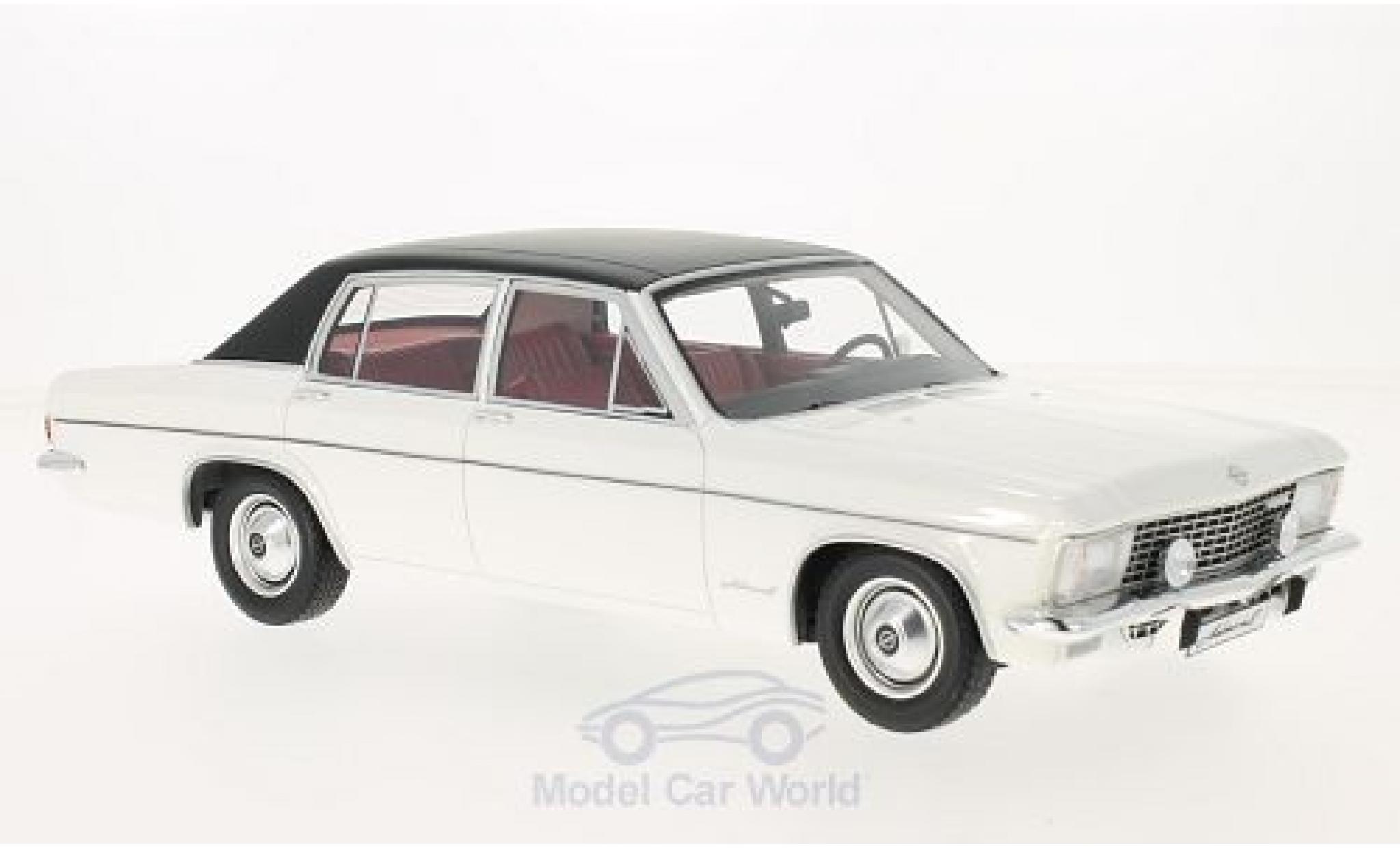 Opel Admiral 1/18 BoS Models B blanche/noire 1971