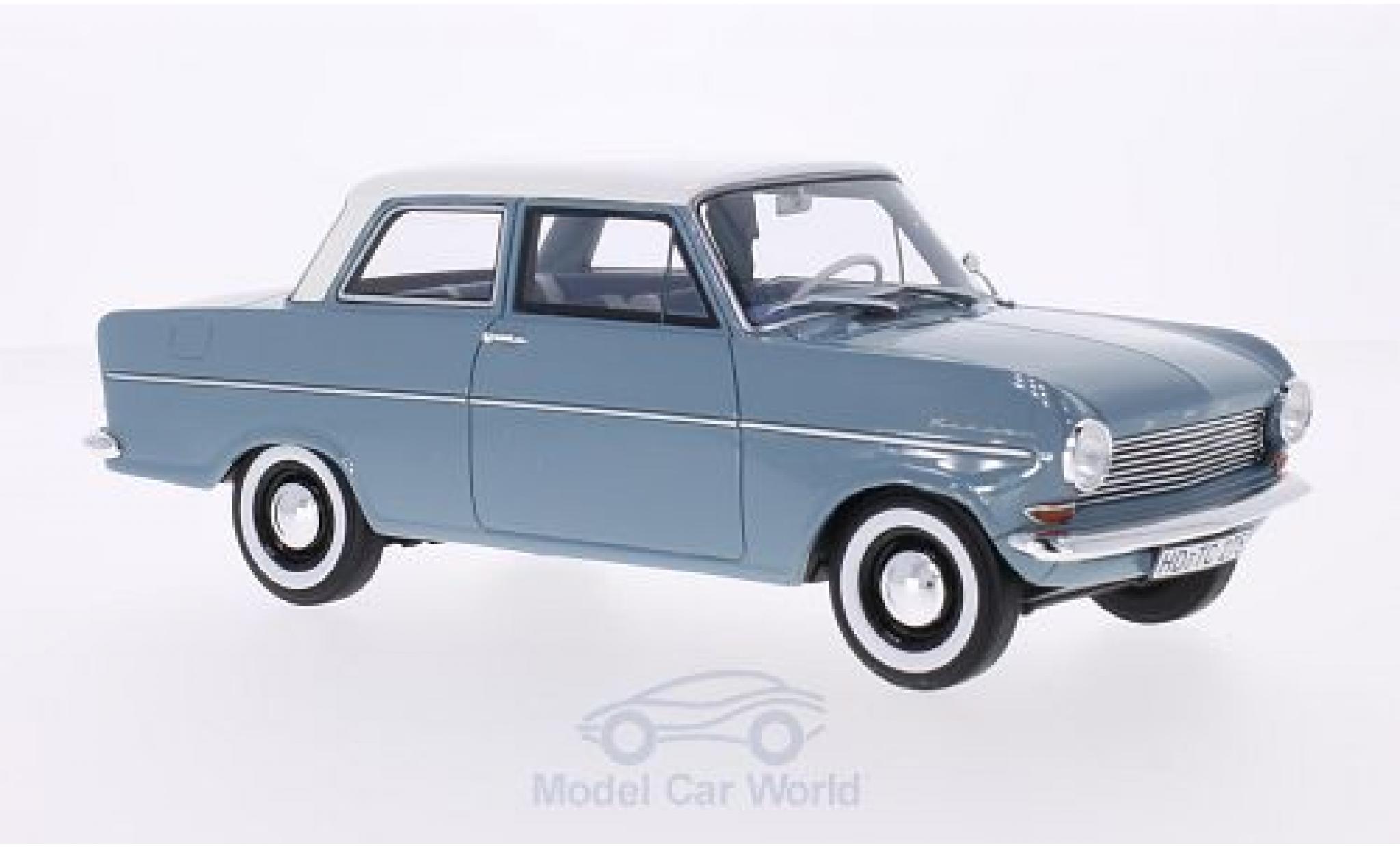 Miniature Opel Kadett E 1/18 BoS Models A Bleue/blanche 1962 - Voiture ...