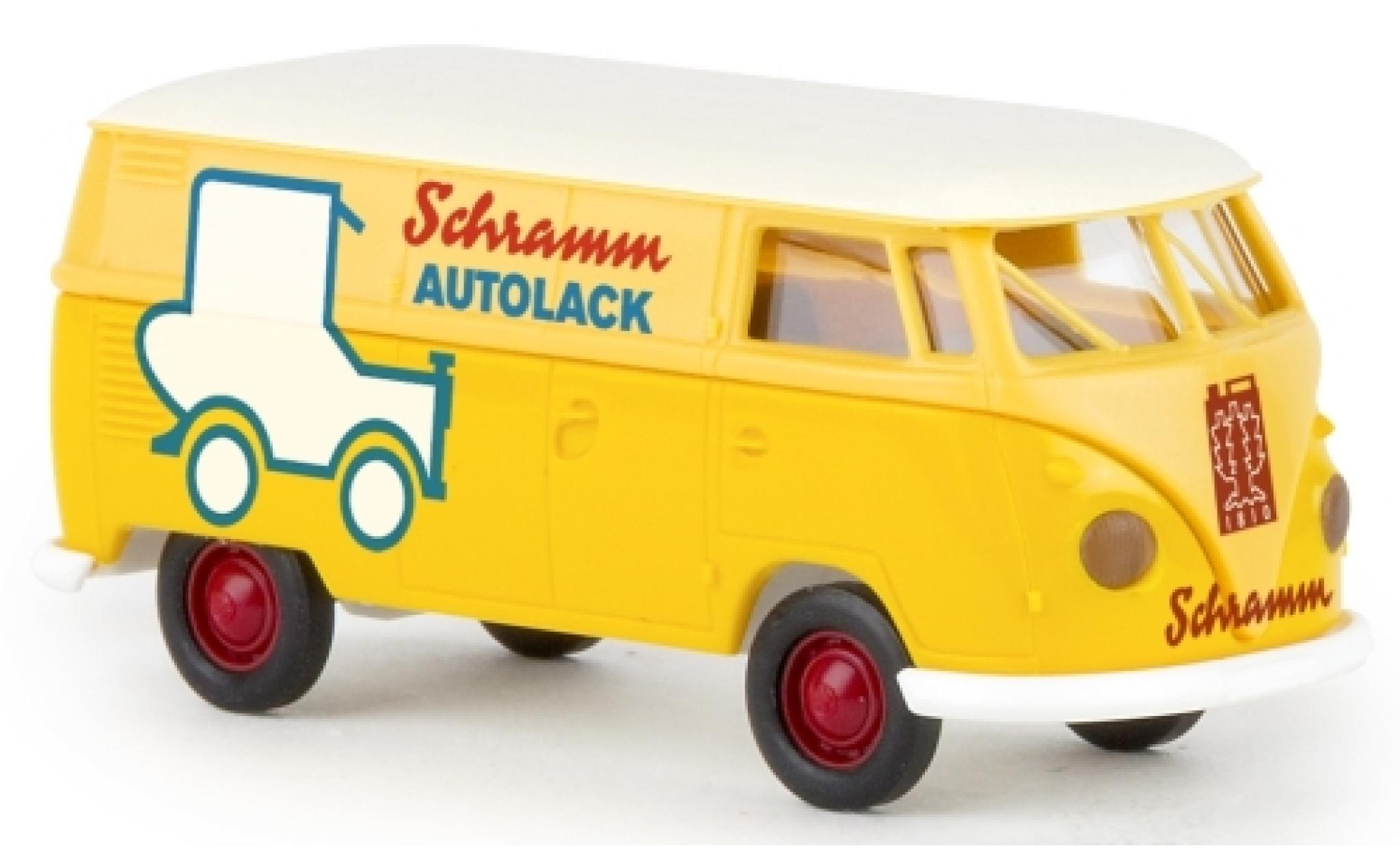 Miniature Volkswagen T1 1/87 Brekina B Fourgon Schramm Autolack ...