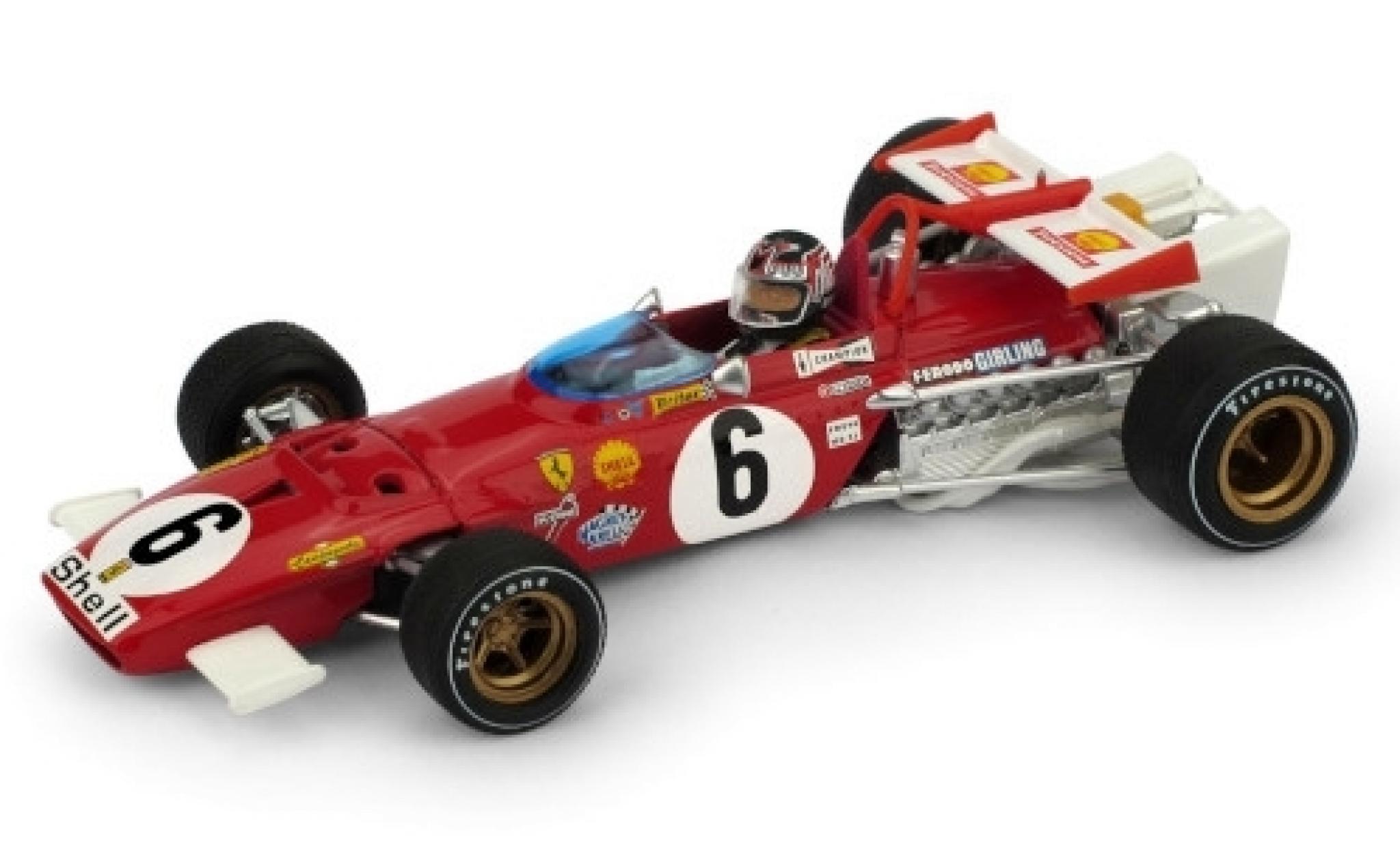 Ferrari 312 1/43 Brumm B No.6 Scuderia formule 1 GP Italie 1970