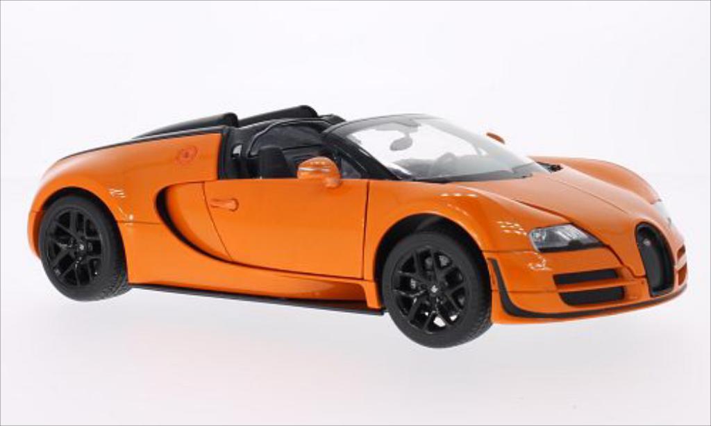 Bugatti Veyron 16.4 1/18 Rastar 16.4 Grand Sport Vitesse orange miniature
