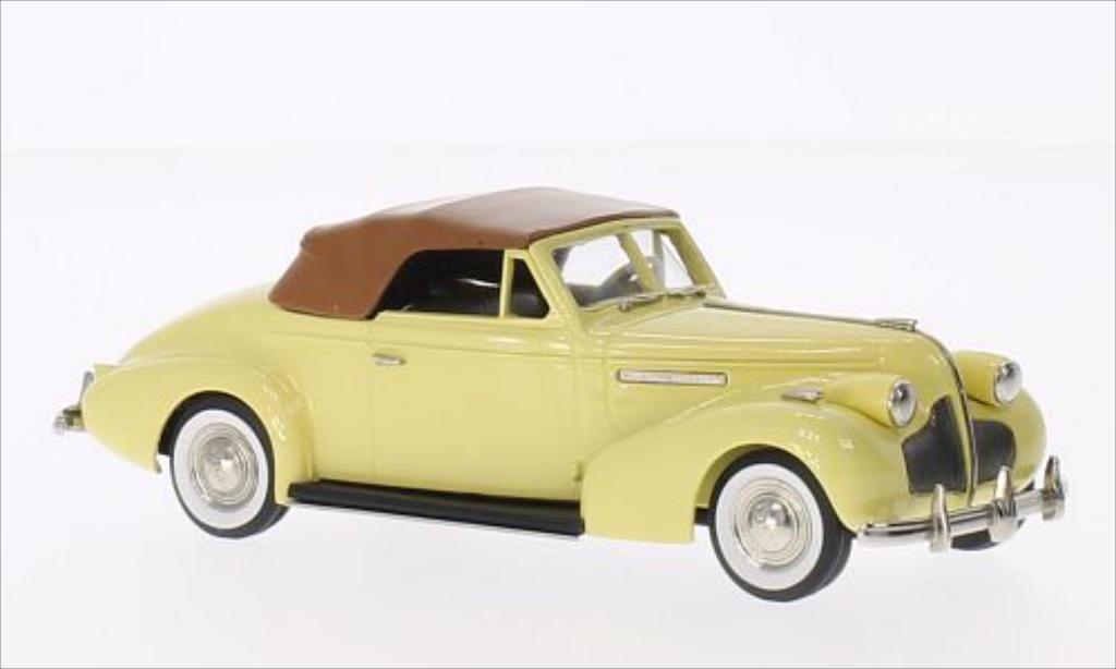 Buick Century 1/43 Brooklin Convertible Coupe M66-C jaune/marron 1939 miniature