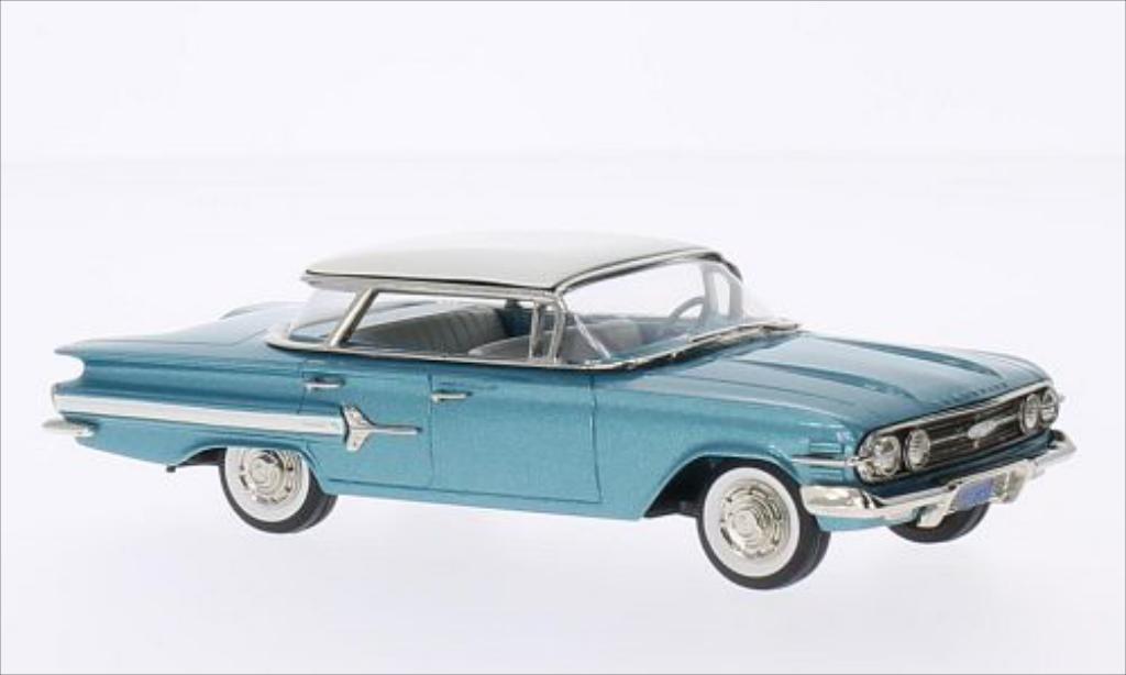 Chevrolet Impala 1/43 Brooklin 4-door Hardtop Sport Sedan metallic-turkis/blanche 1960 miniature
