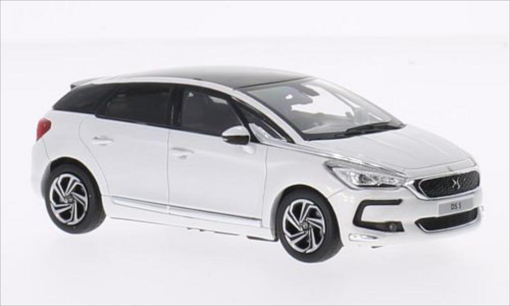 DS Automobiles DS5 1/43 Norev metallic-white 2015 diecast model cars