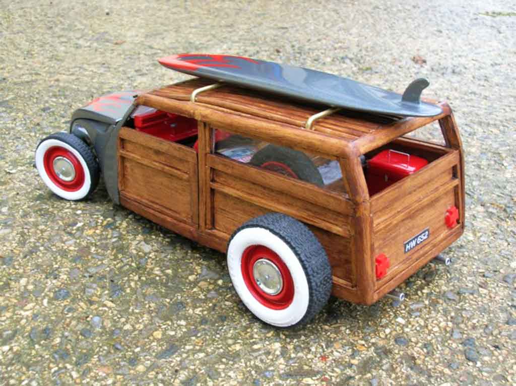 citroen 2cv woody the wooden horse hot rod solido diecast model car 1  18  sell diecast car