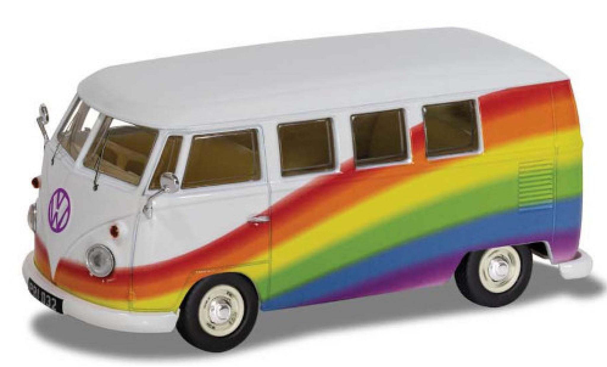 Volkswagen T1 1/43 Corgi Camper Peace Love & Rainbows