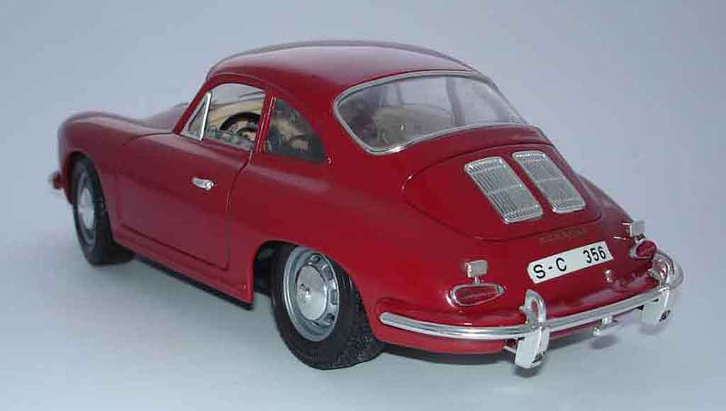 Diecast Model Cars Porsche 356 1/18 Burago B Coupe Red - Alldiecast.co.uk