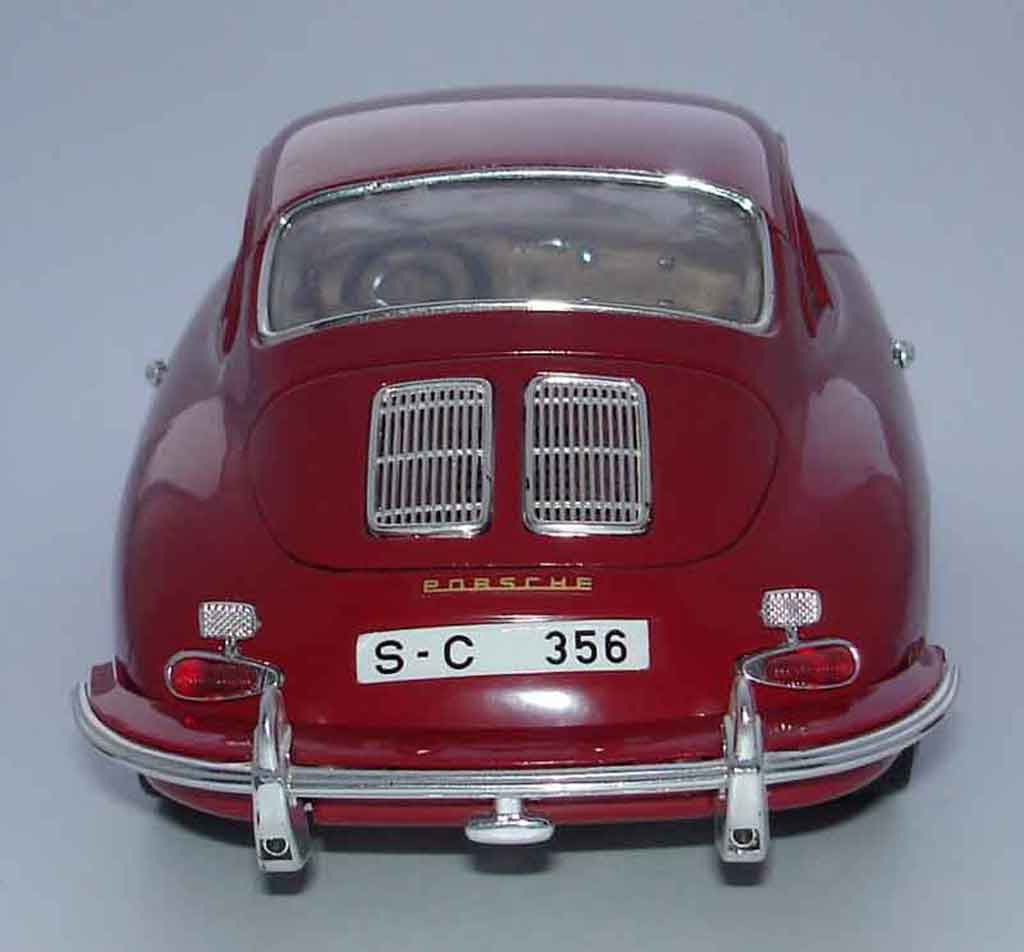 Diecast Model Cars Porsche 356 1/18 Burago B Coupe Red - Alldiecast.co.uk