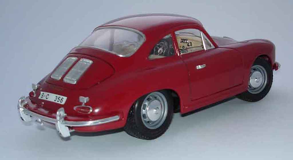 Diecast Model Cars Porsche 356 1/18 Burago B Coupe Red - Alldiecast.co.uk