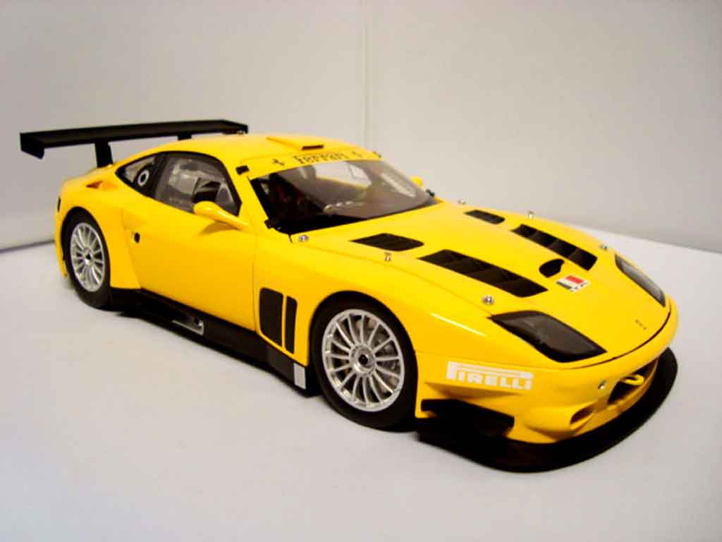 Ferrari 575 GTC 1/18 Kyosho GTC evoluzione 2005 yellow