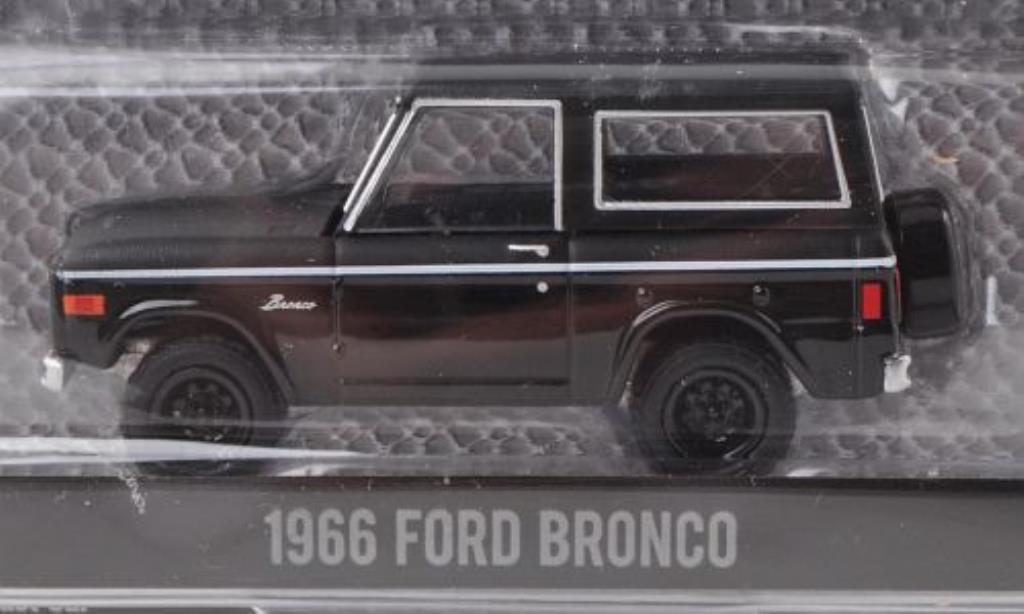 Ford Bronco 1/64 Greenlight noire/matt-noire 1966