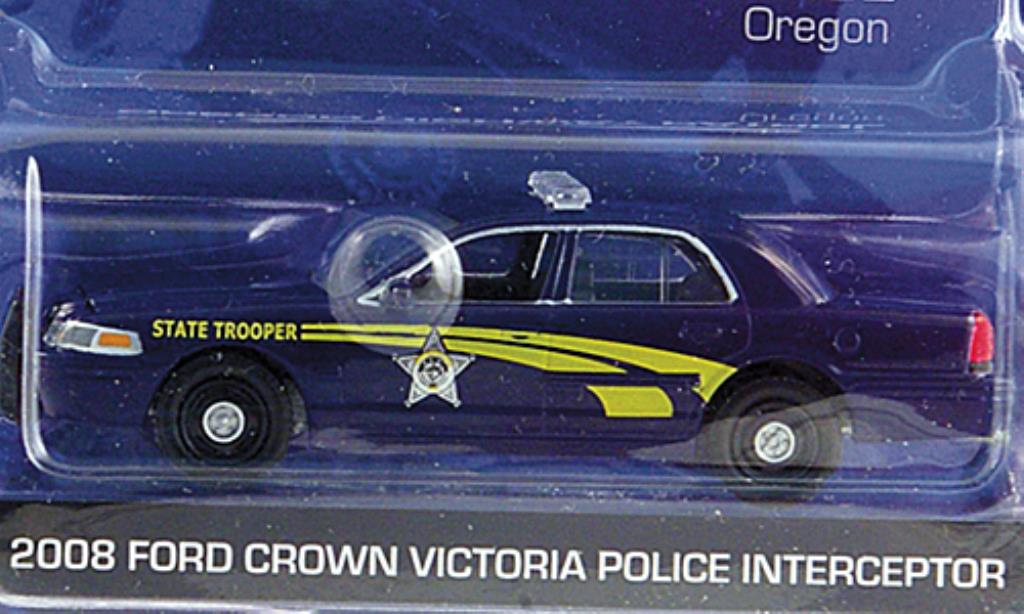 Ford Crown 1/64 Greenlight Victoria Oregon Highway Patrol 2008 miniature