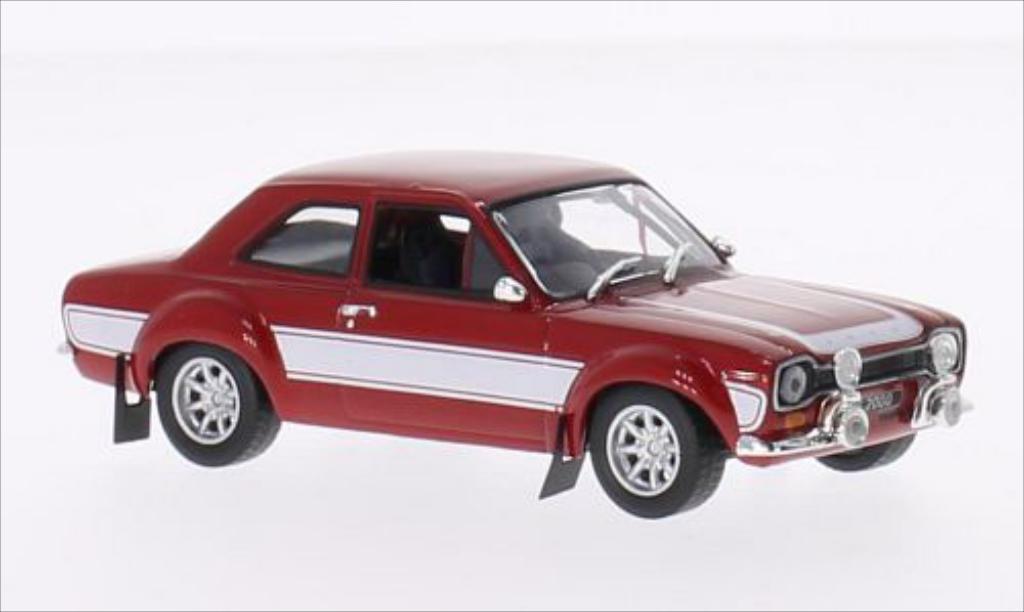 Ford Escort 1/43 Greenlight I 2000 rouge/blanche 1974 miniature