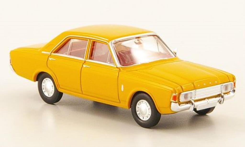 Ford Taunus 1/87 Brekina 17M (P7b) jaune 1969 miniature