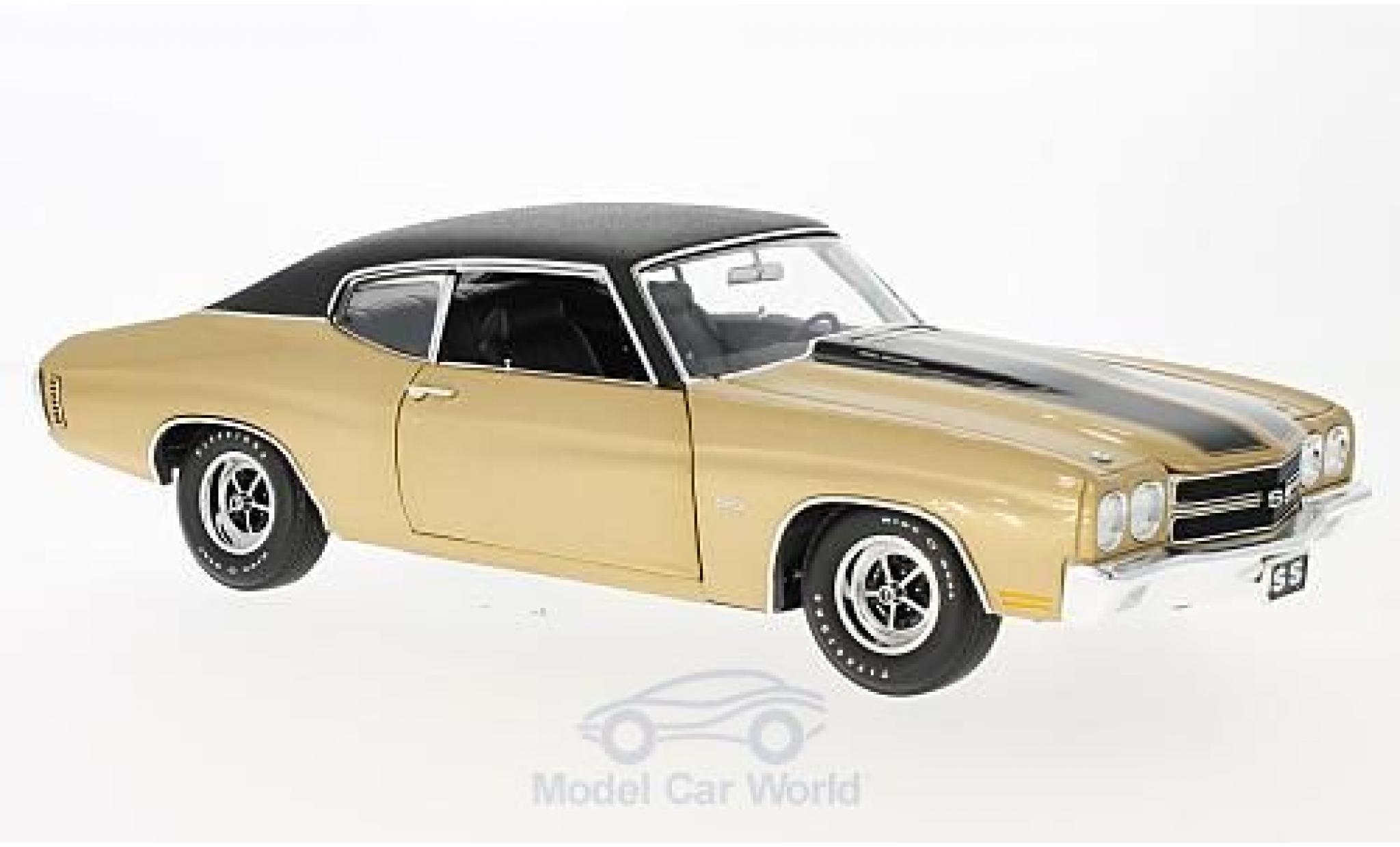 Diecast model cars Chevrolet Chevelle 1970 1 18 GMP SS 396 gold