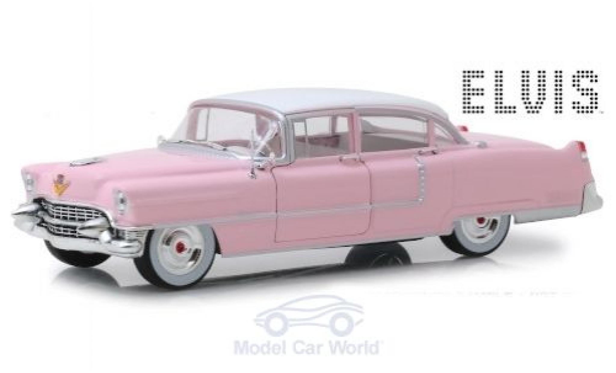 Cadillac Fleetwood serie 60 1955 ELVIS PRESLEY ROSA/BIANCO MODELLO DI AUTO 1:43 