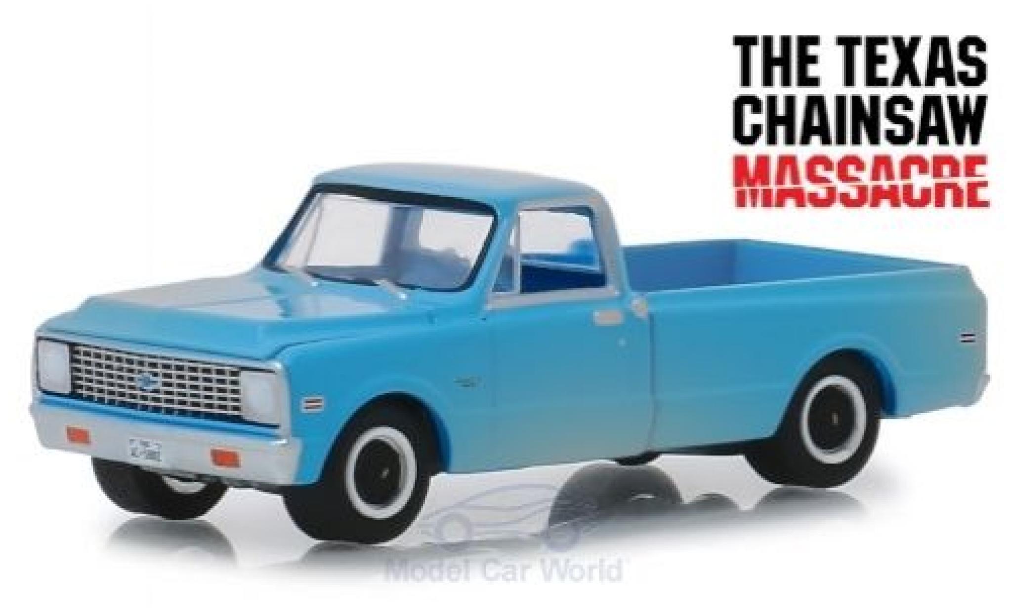 Chevrolet C-10 1/64 Greenlight bleue The Texas Chainsaw Massacre 1971