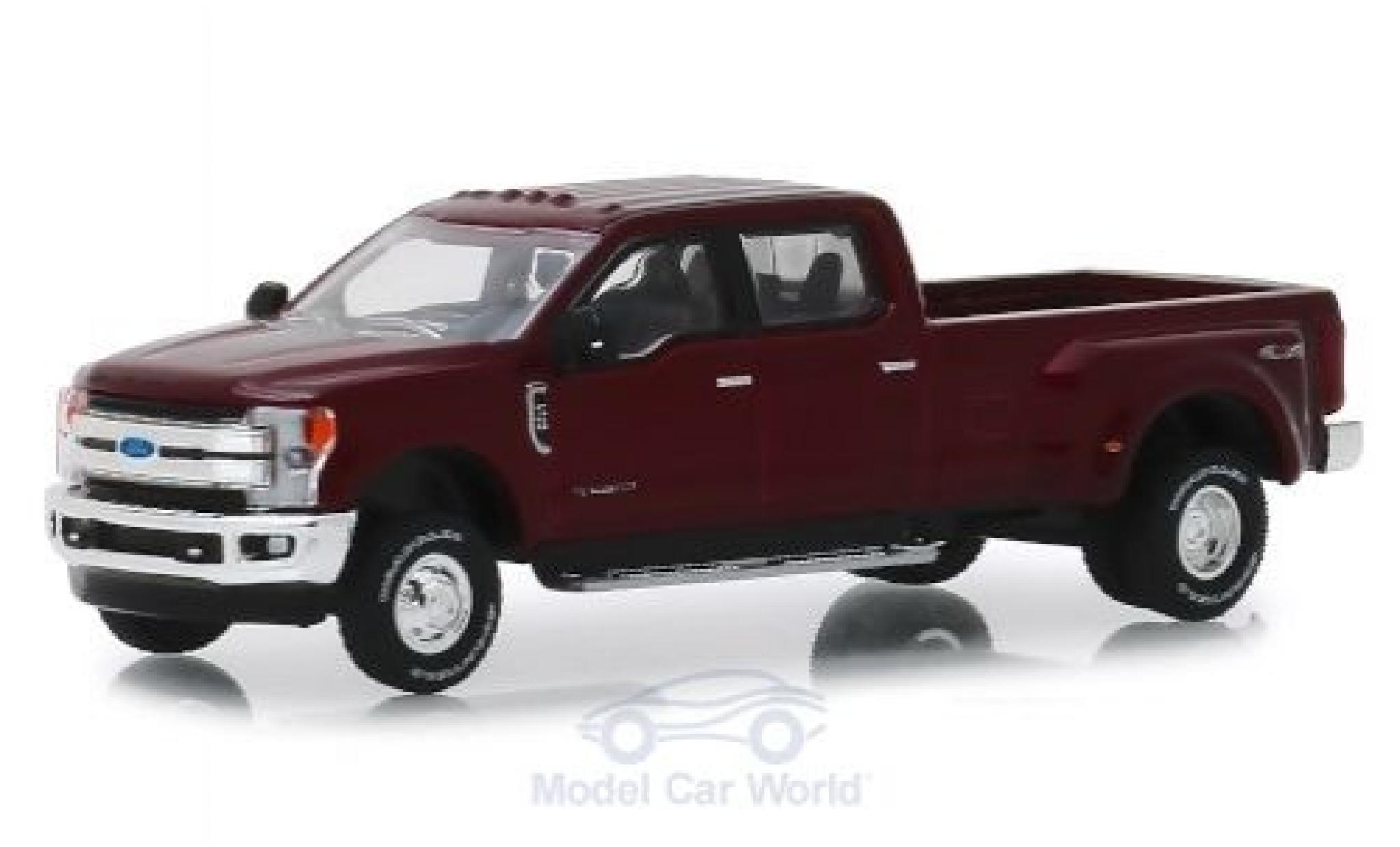 Ford F-350 1/64 Greenlight Lariat rouge 2019