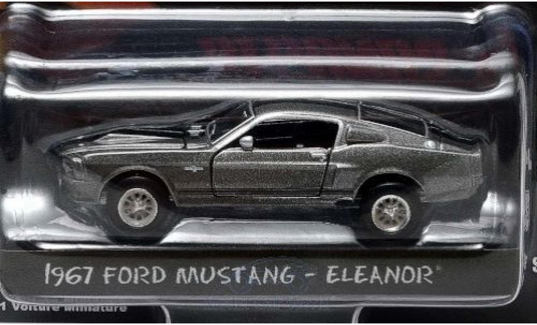 Ford Mustang 1/64 Greenlight Shelby GT500 grise/noire Gone in 60 Seconds 1967 Eleanor