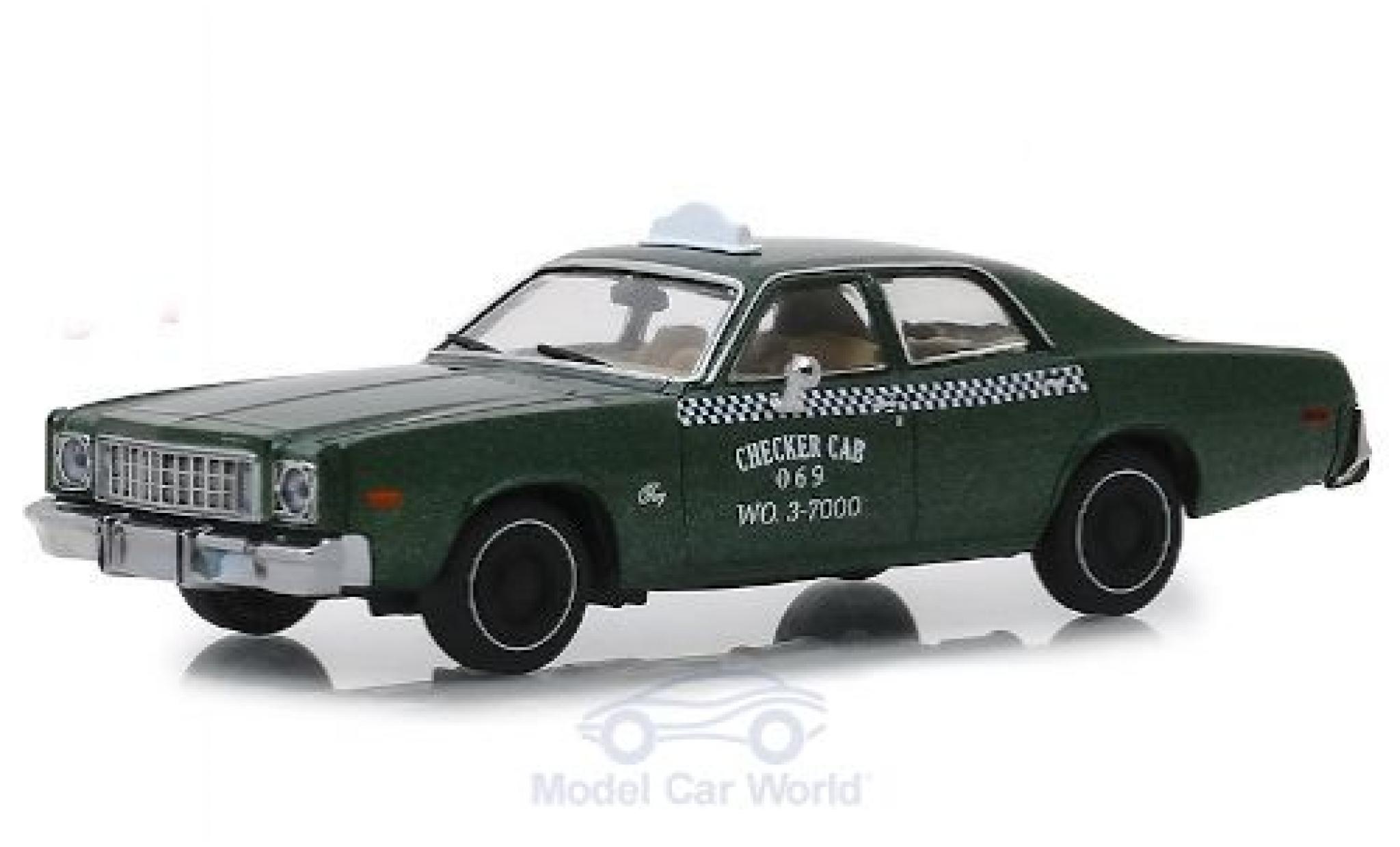 Plymouth Fury 1/43 Greenlight Checker Cab 1976 Beverly Hills Cop