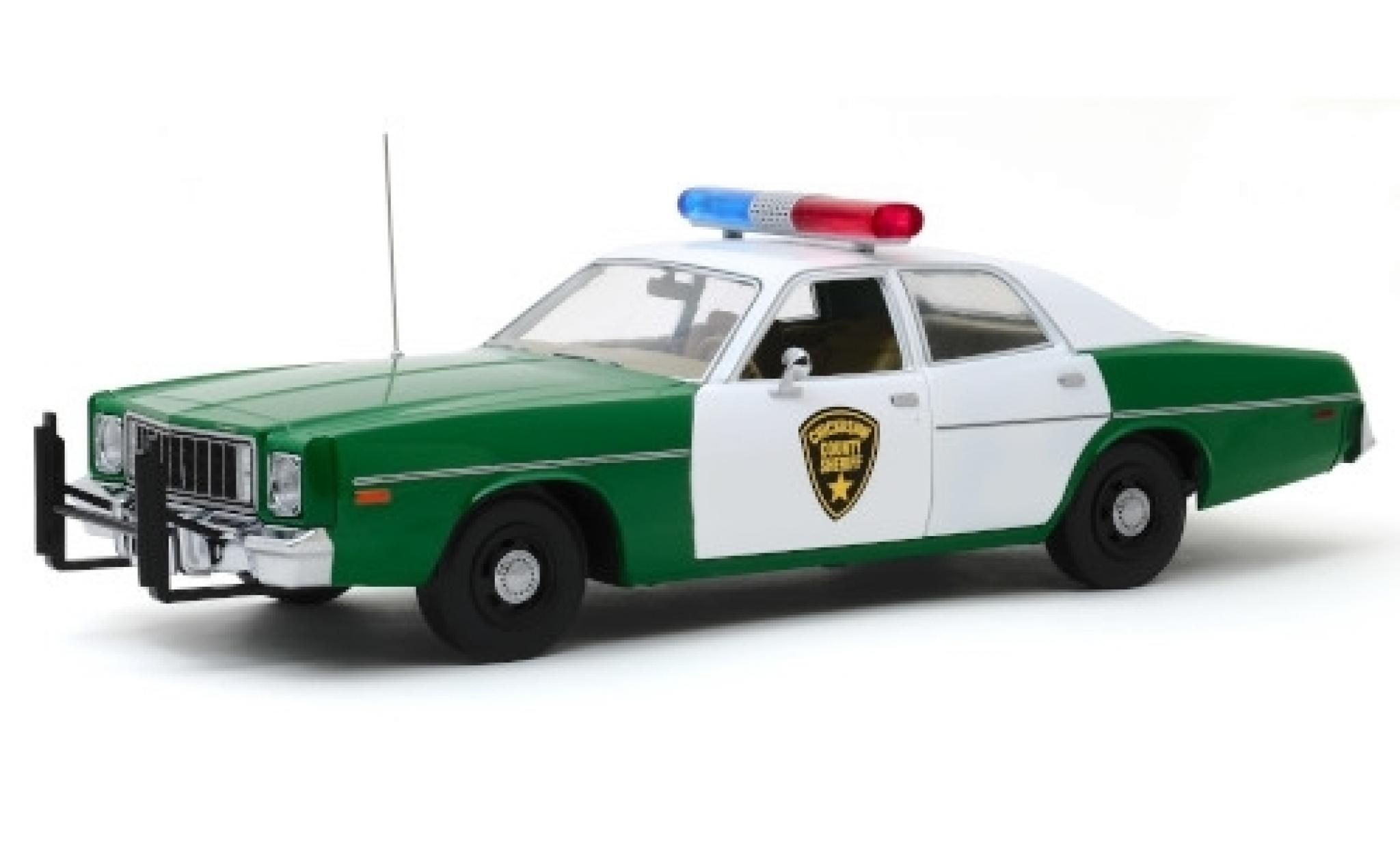 Plymouth Fury 1/18 Greenlight Chickasaw County Sheriff 1977