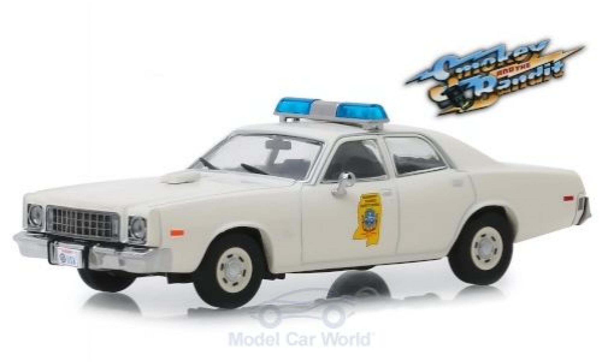 Plymouth Fury 1/43 Greenlight Mississippi Highway Patrol 1975 Smokey and the Bandit