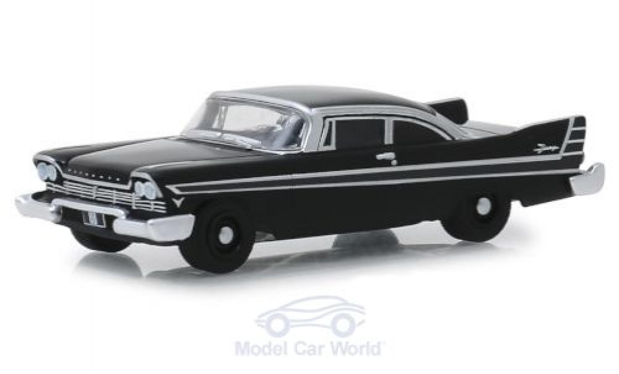 Plymouth Fury 1/64 Greenlight noire 1957