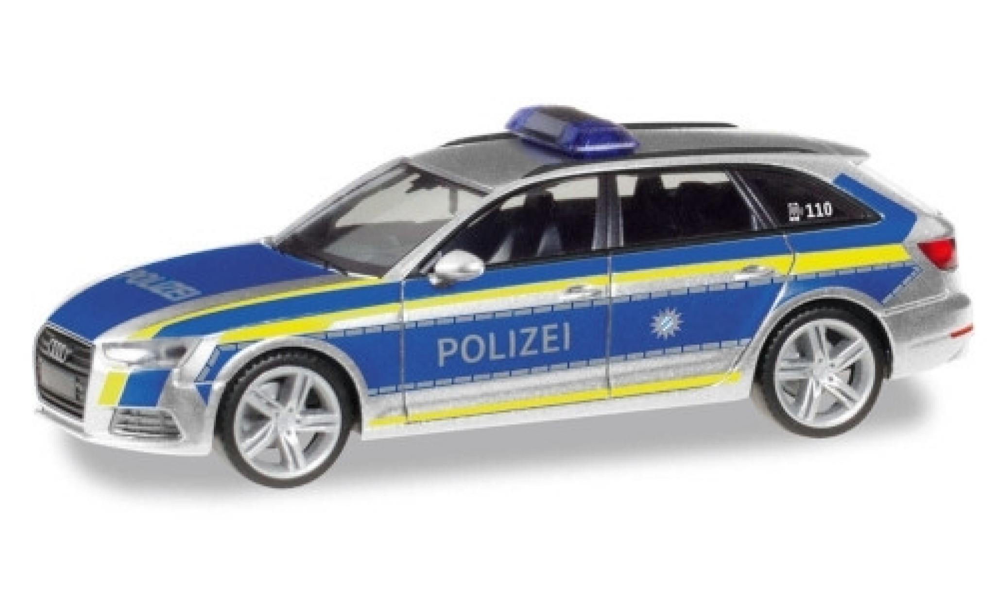 Miniature Audi A4 1/87 Herpa Avant Polizei Ingolstadt - Voiture