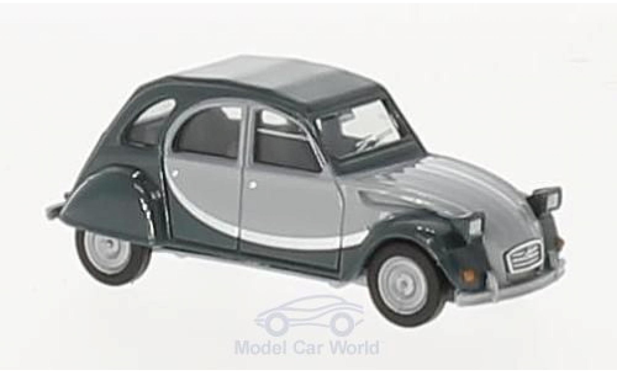 Modellino In Miniatura Citroen Cv Herpa Charleston Hellgrigio Dunkelgrigio Modellini