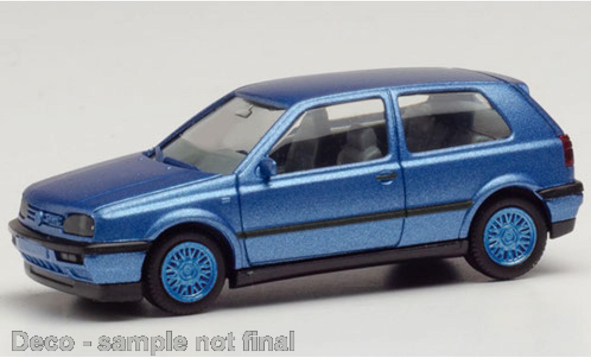 Volkswagen Golf 1/87 Herpa III VR6 metallic-blue