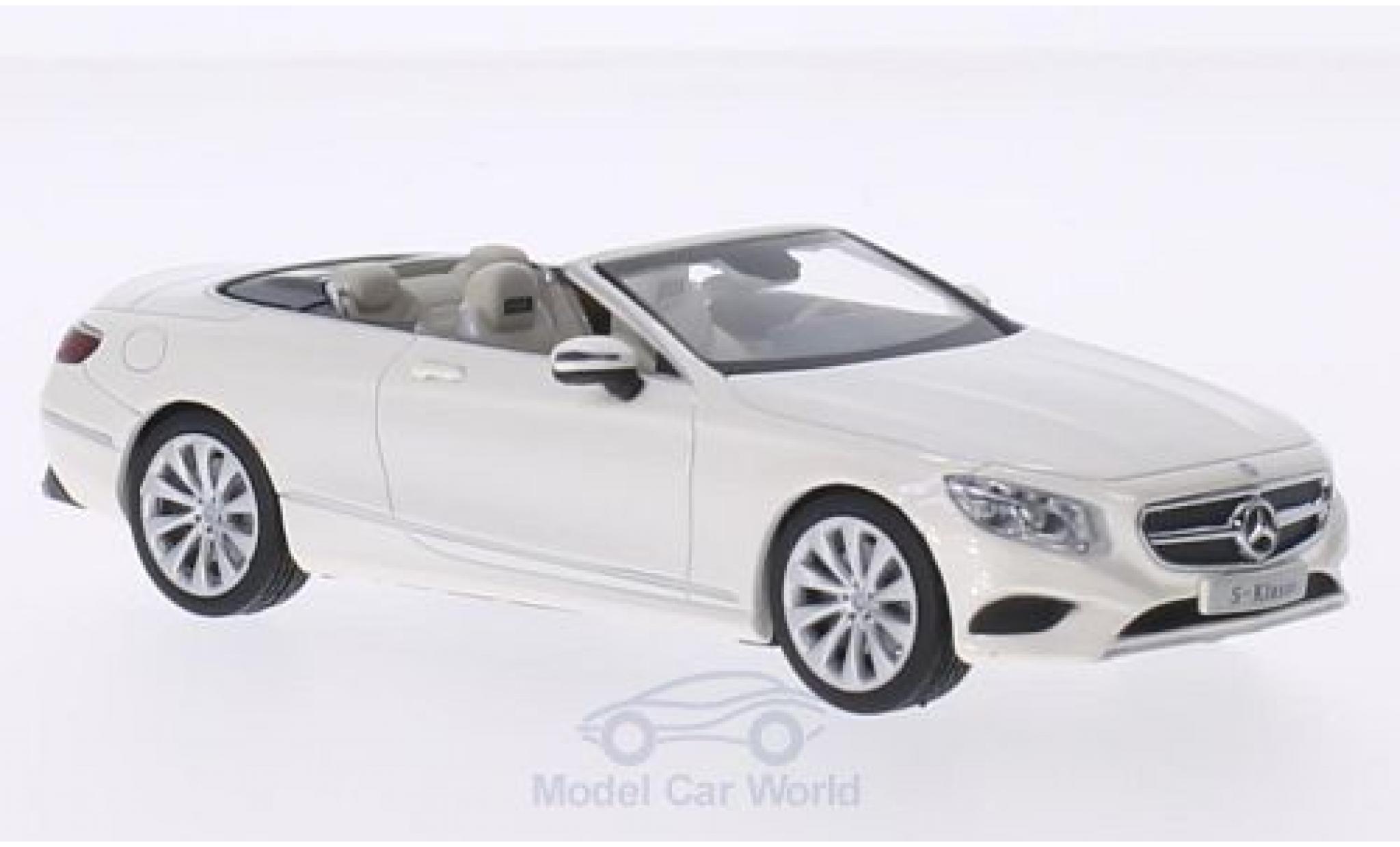 Mercedes Classe S 1/43 iScale Cabriolet metallic-blanche