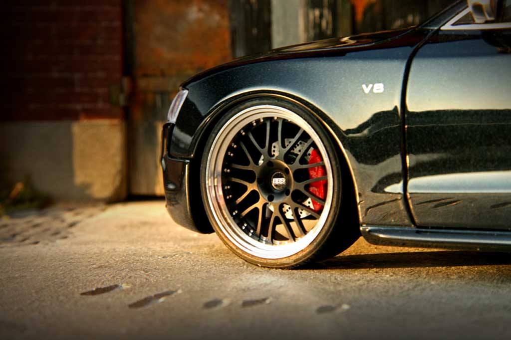 Audi S5 1/18 Norev black jantes alu 19 pouces diffuseur carbone tuning diecast model cars