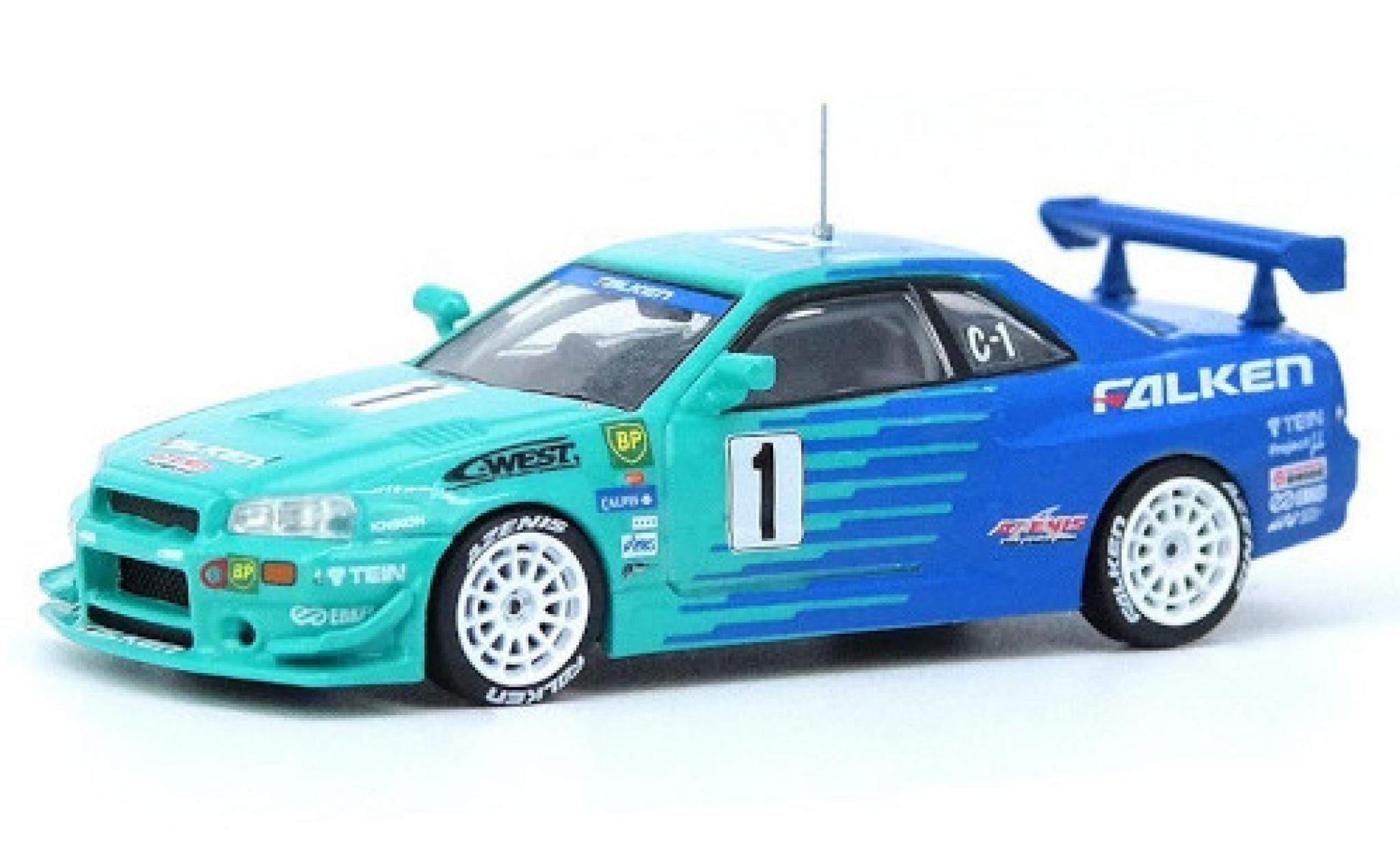 Modellino In Miniatura Nissan Skyline 164 Inno64 Gt R R34 Rhd Falken Super Taikyu 2001 