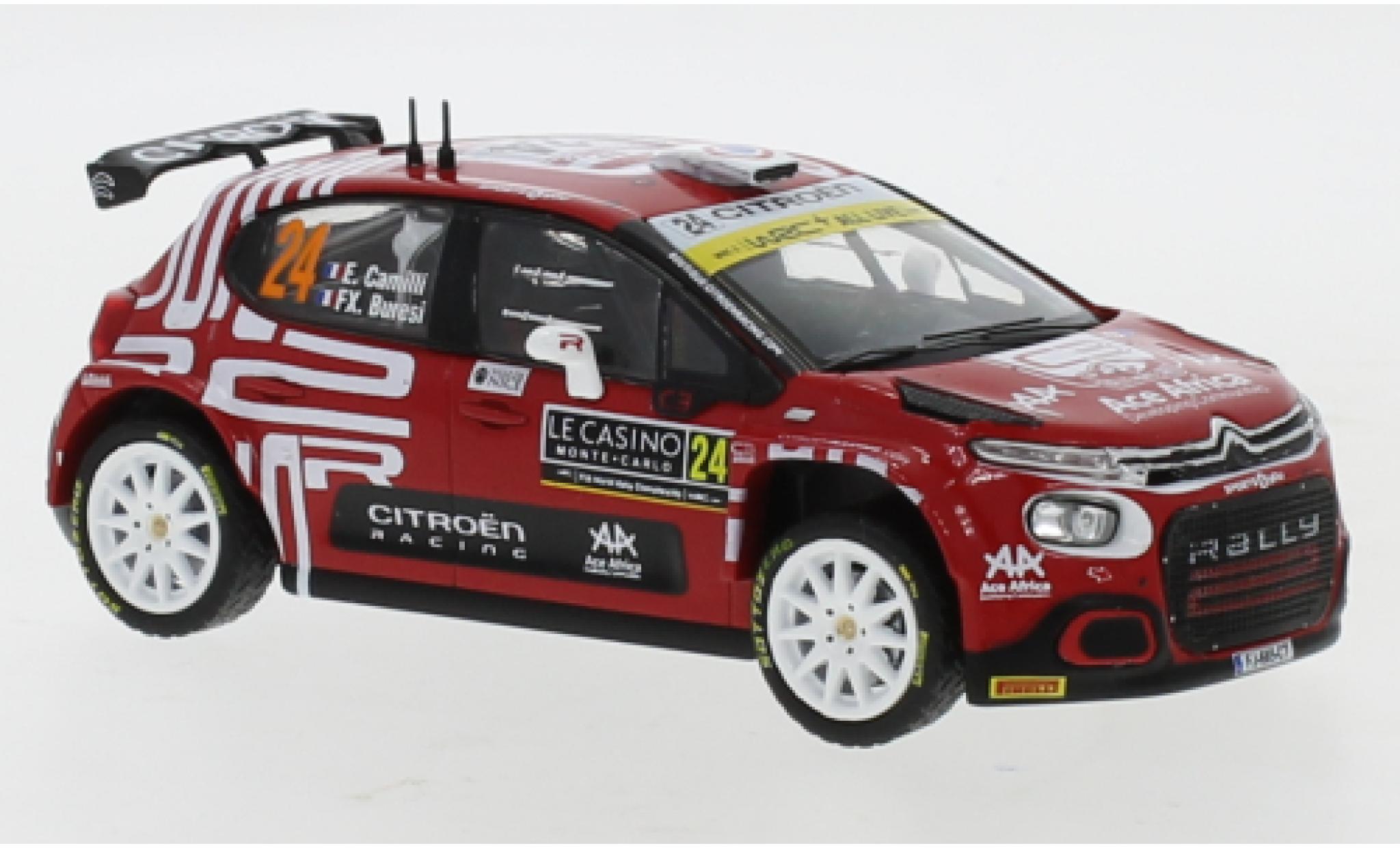 Citroen C3 1/43 IXO Rally 2 No.24 Rally Monte Carlo 2021 E.Camilli/F-X.Buresi