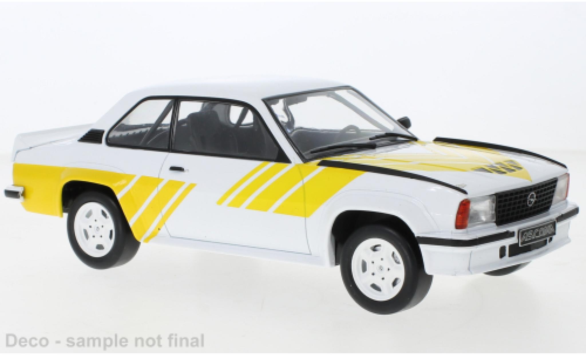 Modellautos Opel Ascona 1/18 IXO B 400 Blanche/jaune 1982 - Online ...