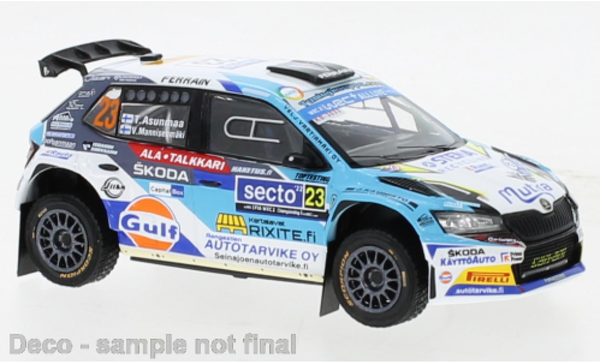 Miniature Skoda Fabia Ixo Rally Evo No Wrc Rallye Finnland Voiture Miniature Com