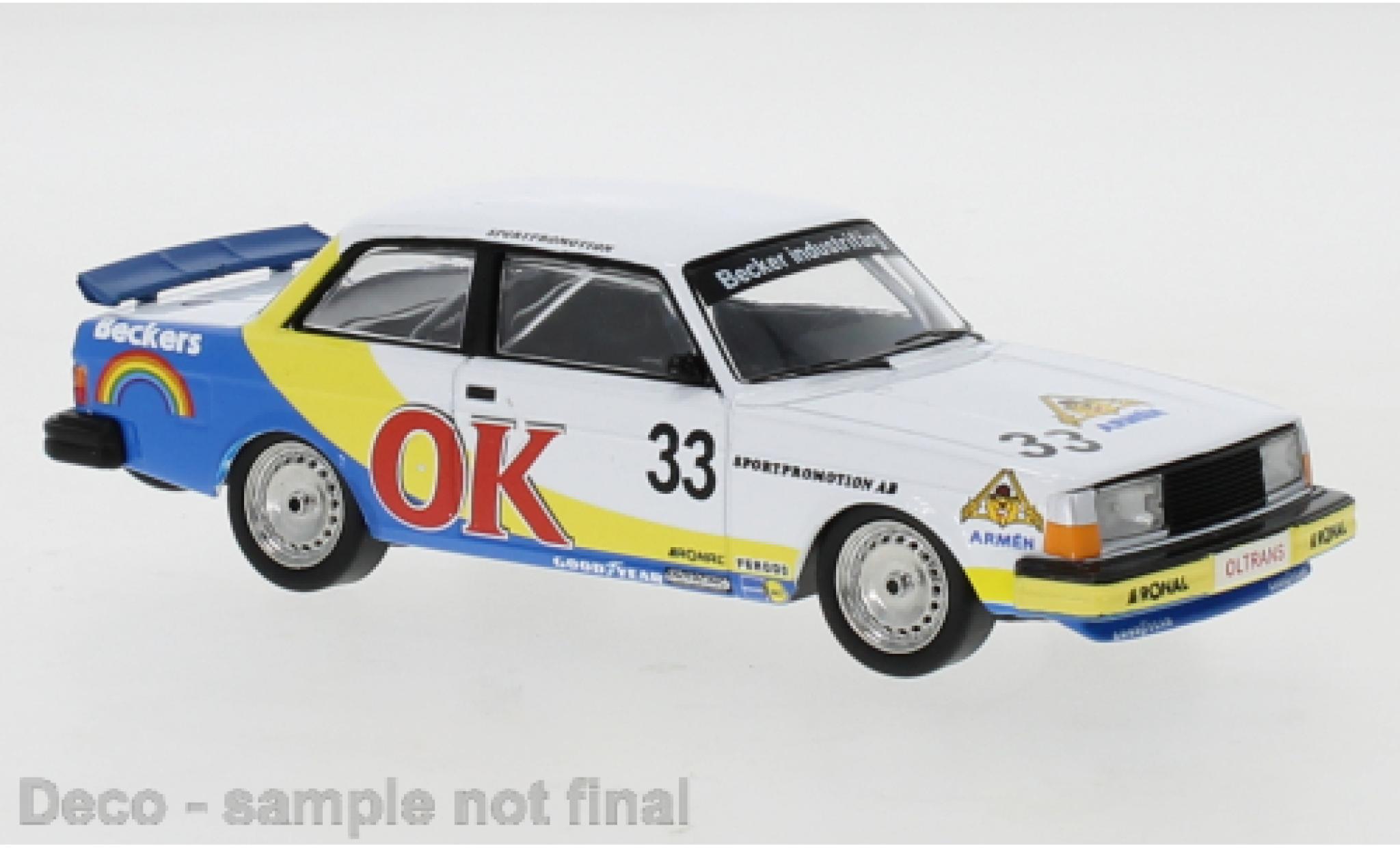 Diecast model cars Volvo 240 1/43 IXO No.3 ETCC Zolder 1985 P-G