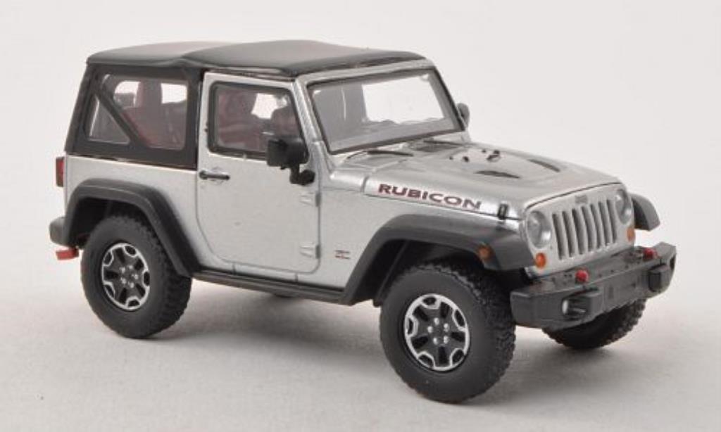 Jeep Wrangler 1/43 Greenlight Rubicon 10th Anniversary grise-grise 2013 miniature